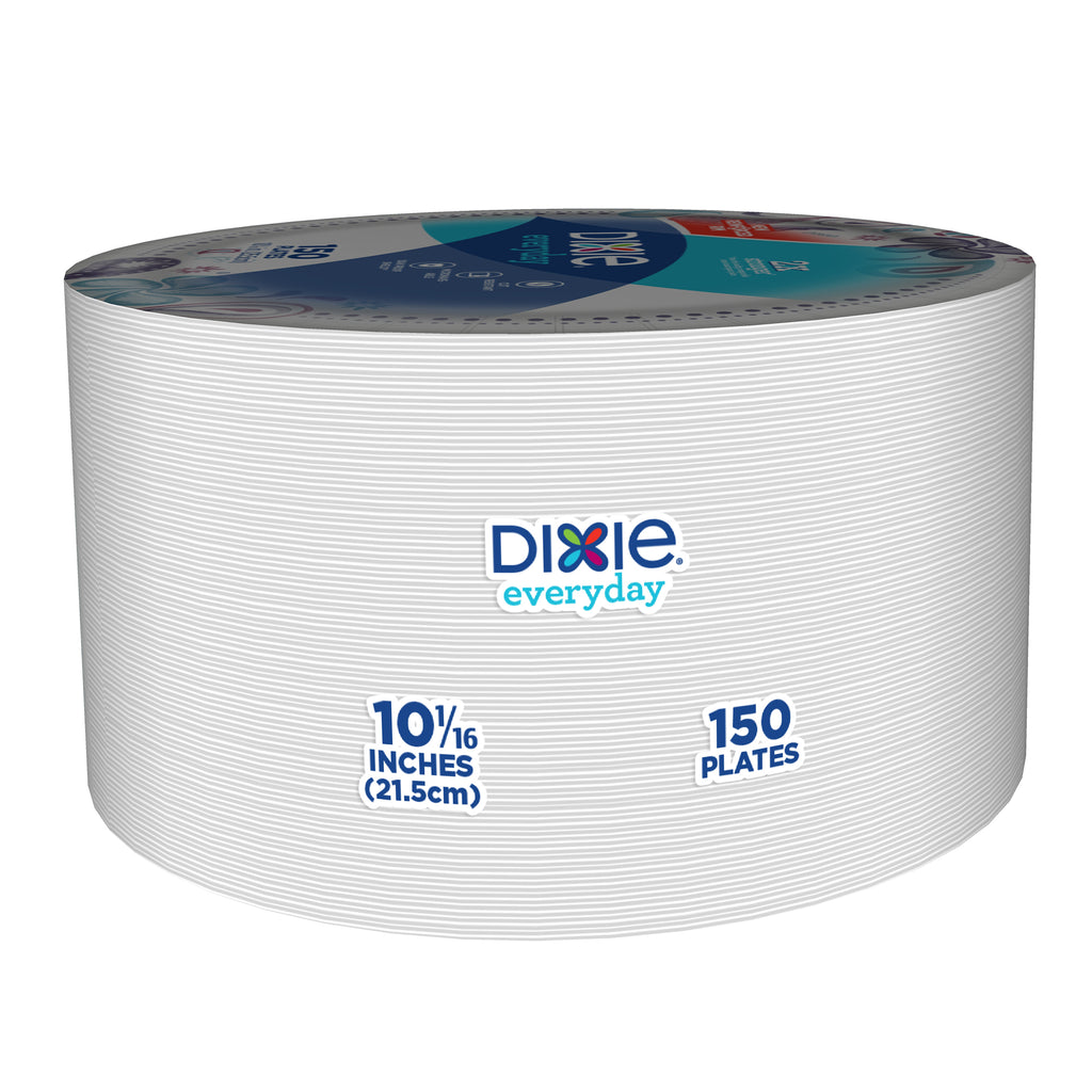 Everyday Paper Dinner Plates, 10", 150 Count