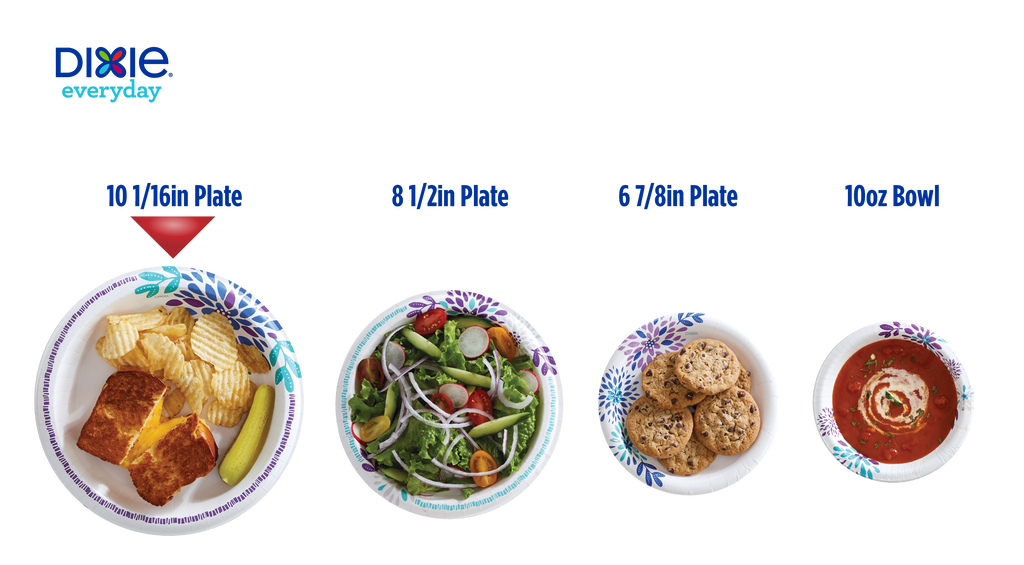 Everyday Paper Dinner Plates, 10", 150 Count