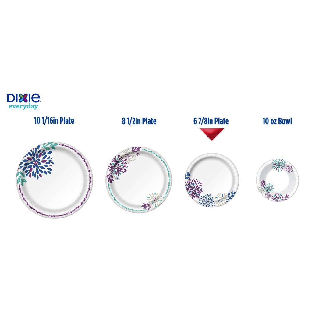 (3 pack) Everyday Paper Snack/Dessert Plates, 7", 50 Count