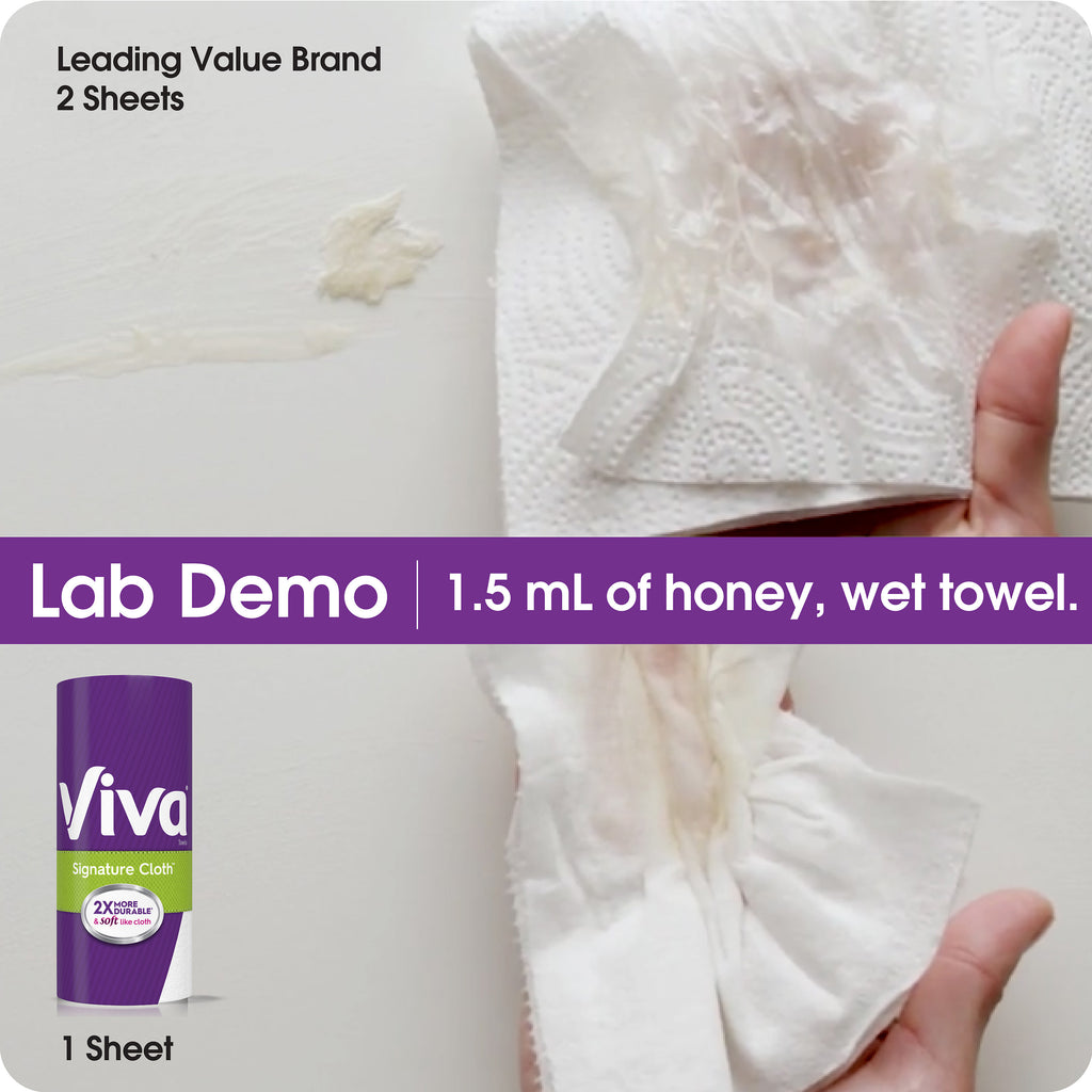 Signature Cloth Choose-A-Sheet Kitchen Paper Towels, White, 6 Double Rolls (110 Sheets Per Roll)