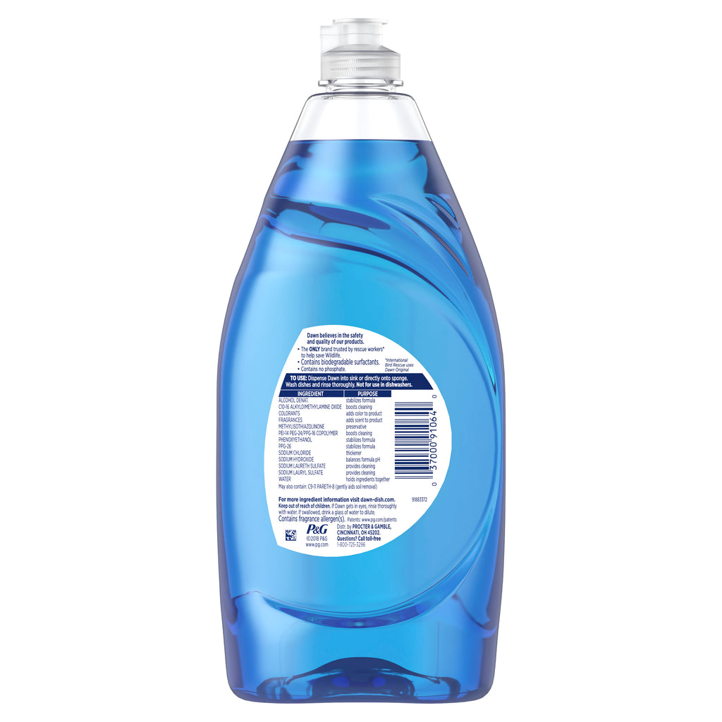 Ultra Liquid Dish Soap, Original Scent, 40 Fl Oz