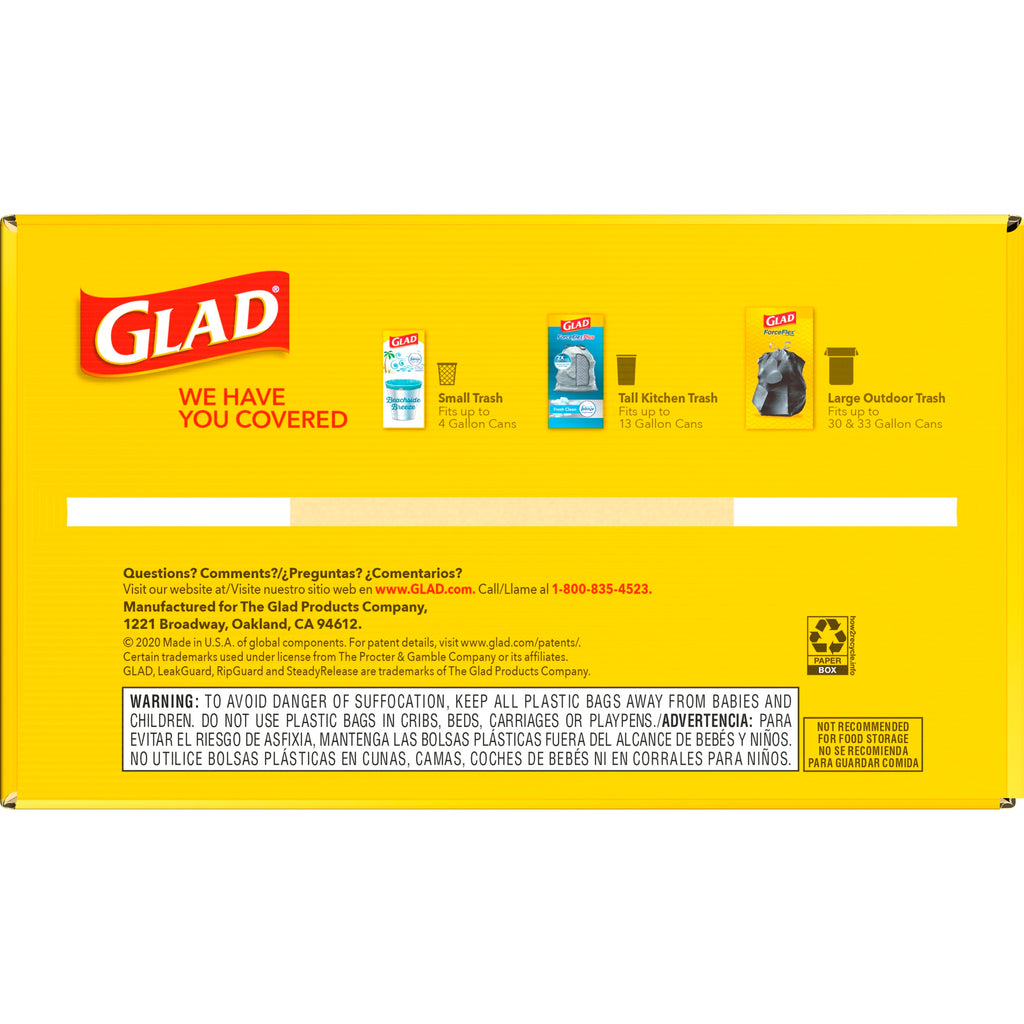 Tall Kitchen Trash Bags, 13 Gallon, 120 Bags